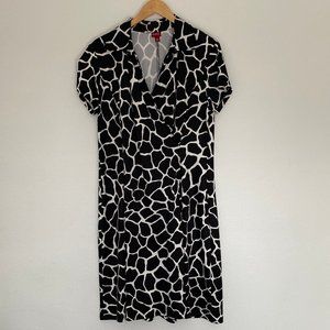 Black & white giraffe print dress
